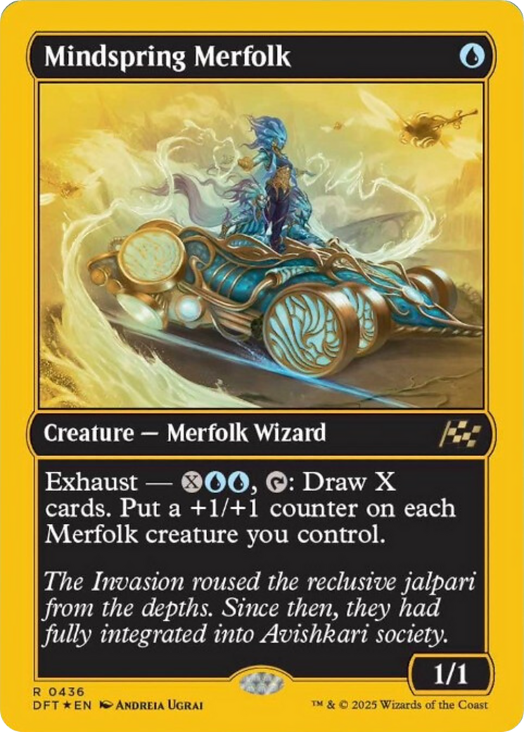 Mindspring Merfolk (First-Place Foil) [Aetherdrift] | Magic Magpie