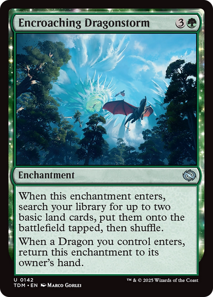 Encroaching Dragonstorm [Tarkir: Dragonstorm] | Magic Magpie