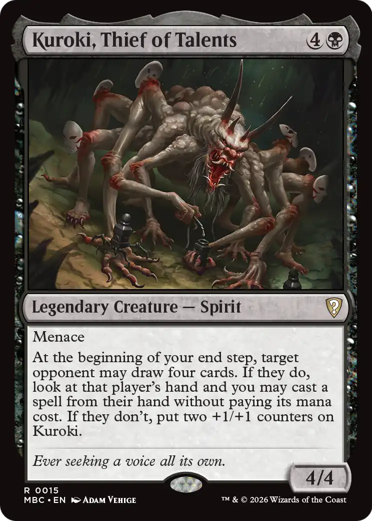 Kuroki, Thief of Talents [Mystery Booster: Commander Edition] | Magic Magpie