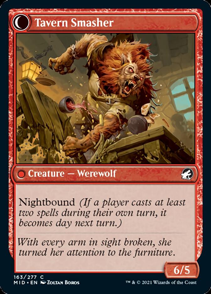 Tavern Ruffian // Tavern Smasher [Innistrad: Midnight Hunt] | Magic Magpie