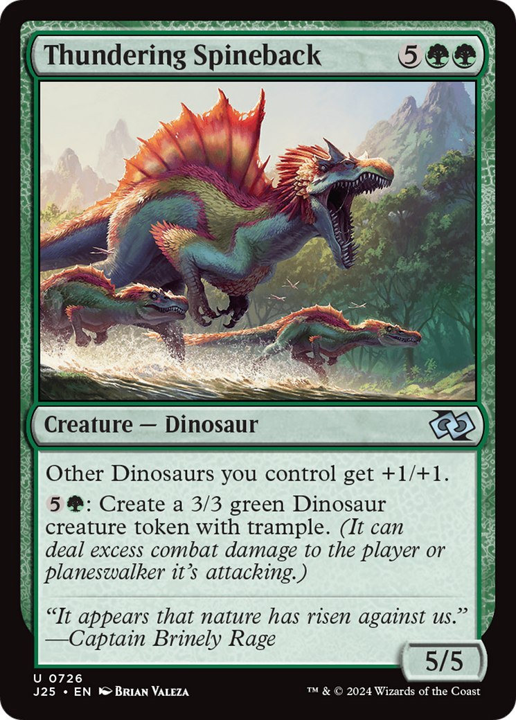 Thundering Spineback [Foundations Jumpstart] | Magic Magpie