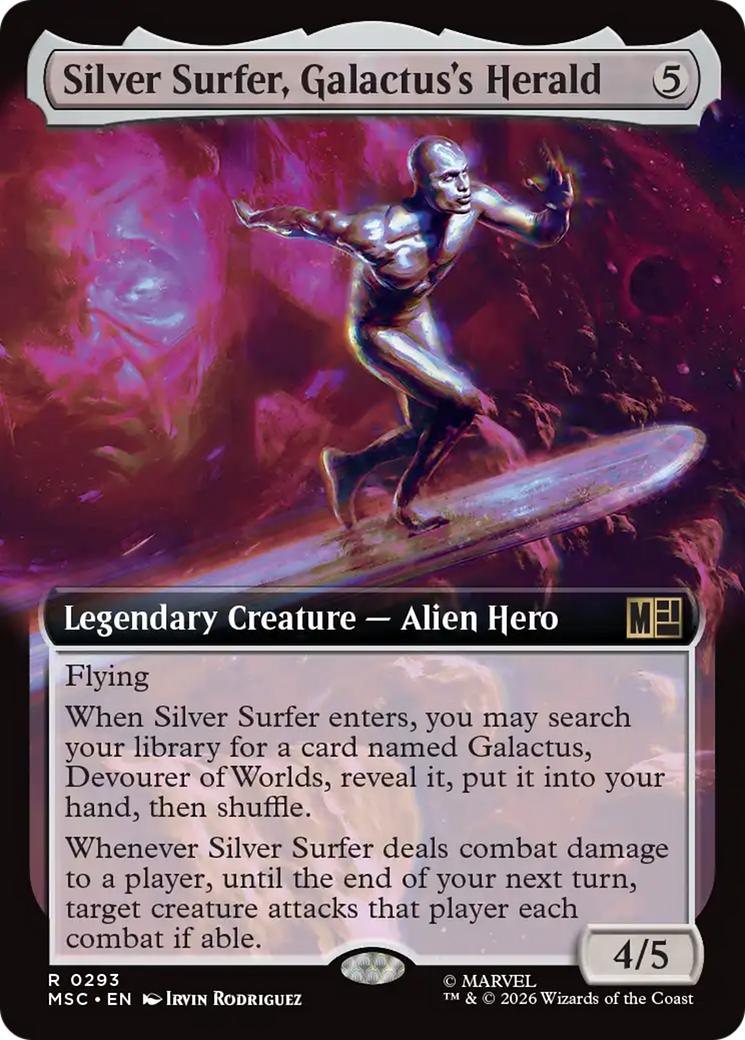 Silver Surfer, Galactus's Herald (Extended Art) [Marvel Super Heroes Commander] | Magic Magpie