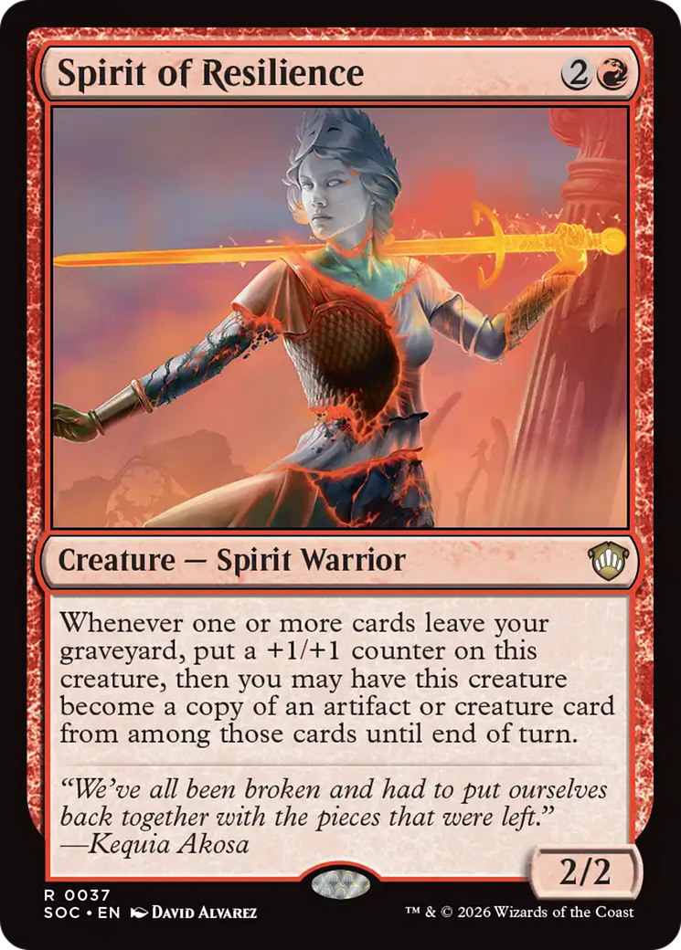 Spirit of Resilience [Secrets of Strixhaven Commander] | Magic Magpie
