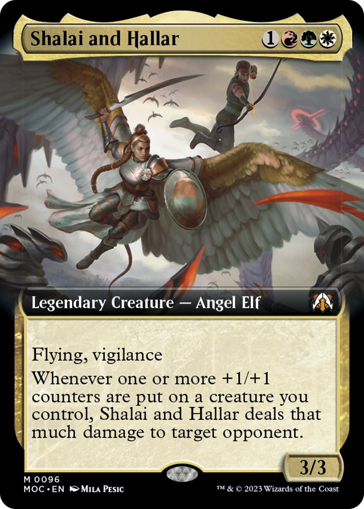 Shalai and Hallar (Extended Art) [March of the Machine Commander] | Magic Magpie