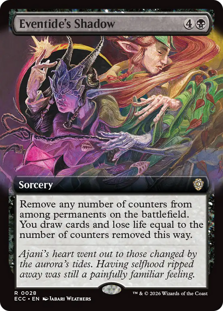 Eventide's Shadow (Extended Art) [Lorwyn Eclipsed Commander] | Magic Magpie