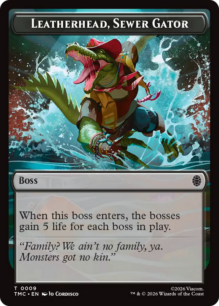 Leatherhead, Sewer Gator [Teenage Mutant Ninja Turtles Commander Tokens] | Magic Magpie