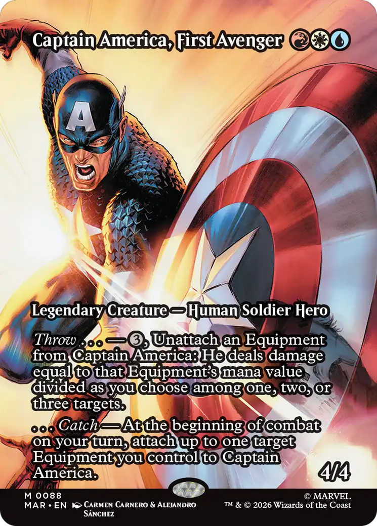 Captain America, First Avenger (Borderless) [Marvel Universe: Eternal-Legal] | Magic Magpie