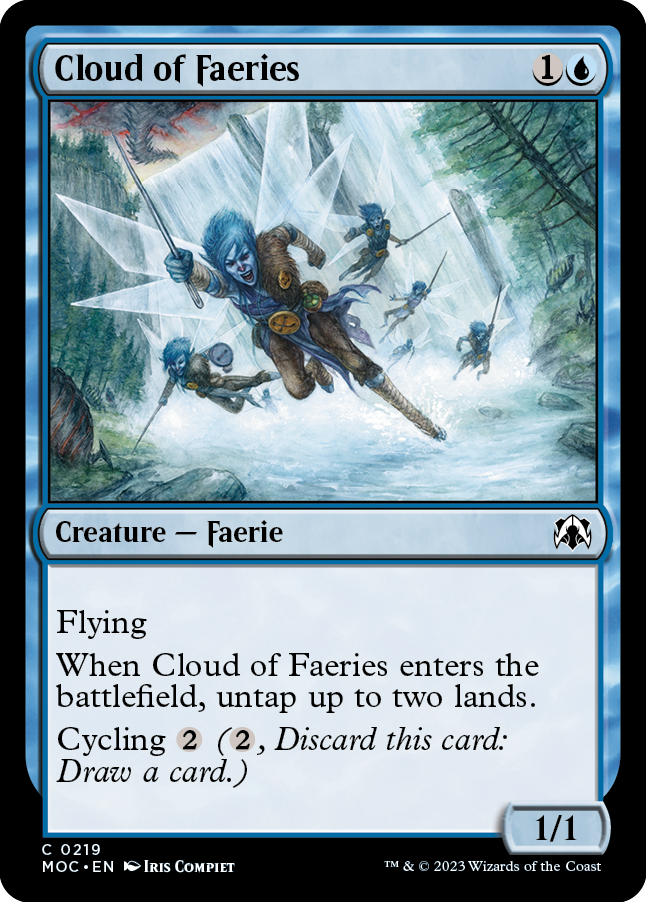 Cloud of Faeries [March of the Machine Commander] | Magic Magpie