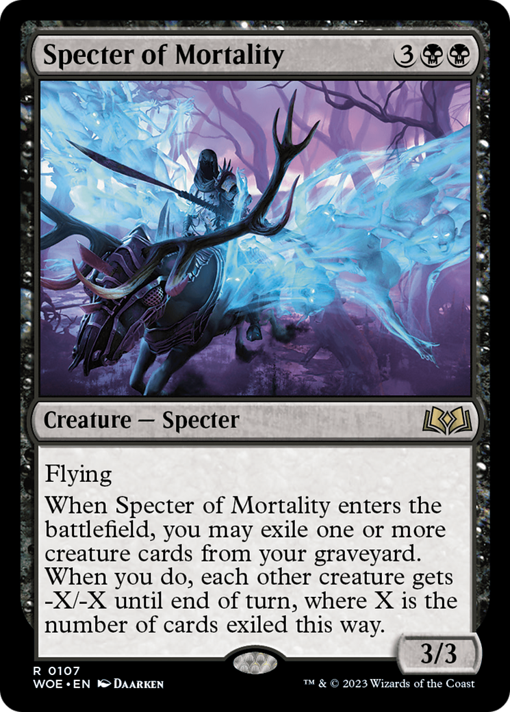 Specter of Mortality [Wilds of Eldraine] | Magic Magpie