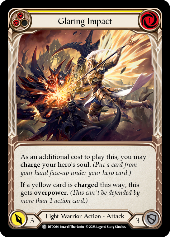 Glaring Impact (Yellow) [DTD064] (Dusk Till Dawn)  Rainbow Foil | Magic Magpie