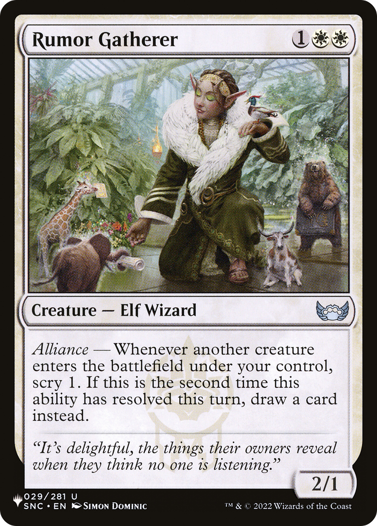 Rumor Gatherer [The List] | Magic Magpie