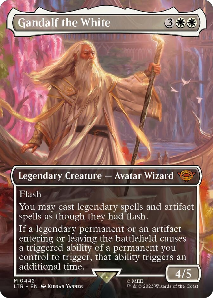 Gandalf the White (Borderless Alternate Art) [The Lord of the Rings: Tales of Middle-Earth] | Magic Magpie