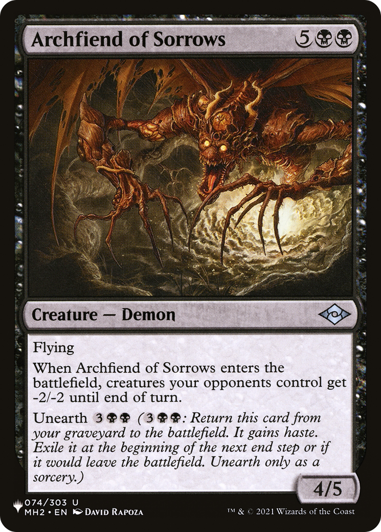 Archfiend of Sorrows [The List Reprints] | Magic Magpie