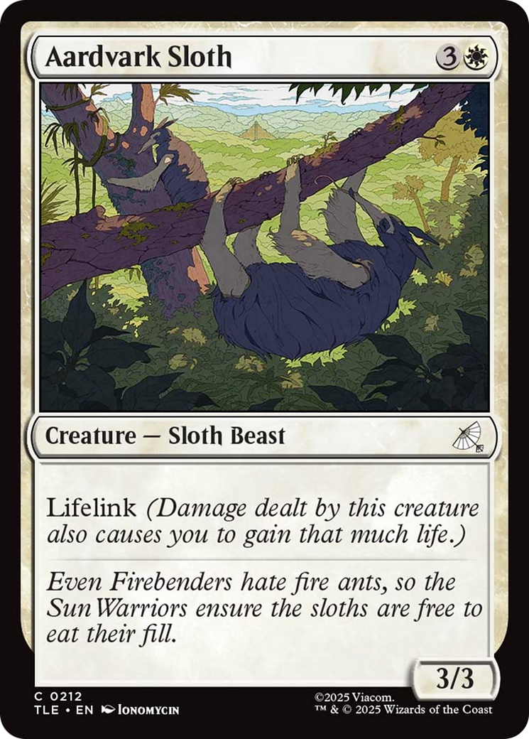 Aardvark Sloth [Avatar: The Last Airbender: Eternal-Legal] | Magic Magpie