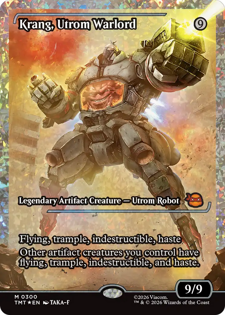 Krang, Utrom Warlord (Showcase) (Fracture Foil) [Teenage Mutant Ninja Turtles] | Magic Magpie