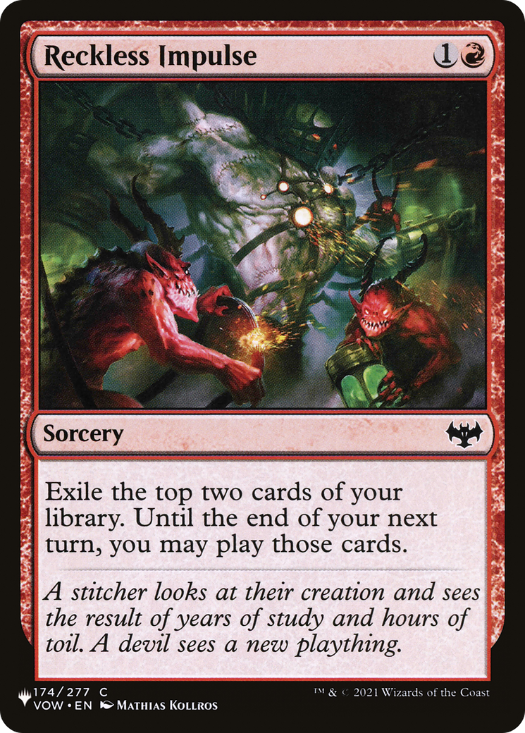 Reckless Impulse [The List] | Magic Magpie
