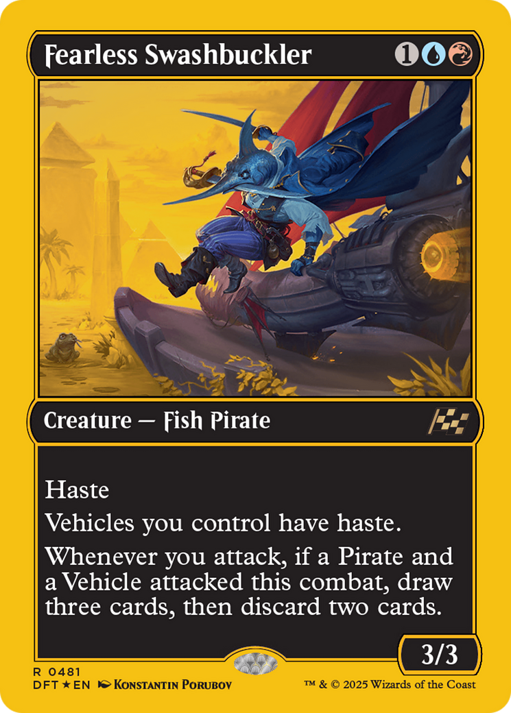 Fearless Swashbuckler (First-Place Foil) [Aetherdrift] | Magic Magpie