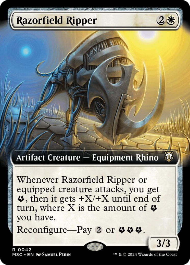 Razorfield Ripper (Extended Art) (Ripple Foil) [Modern Horizons 3 Commander] | Magic Magpie