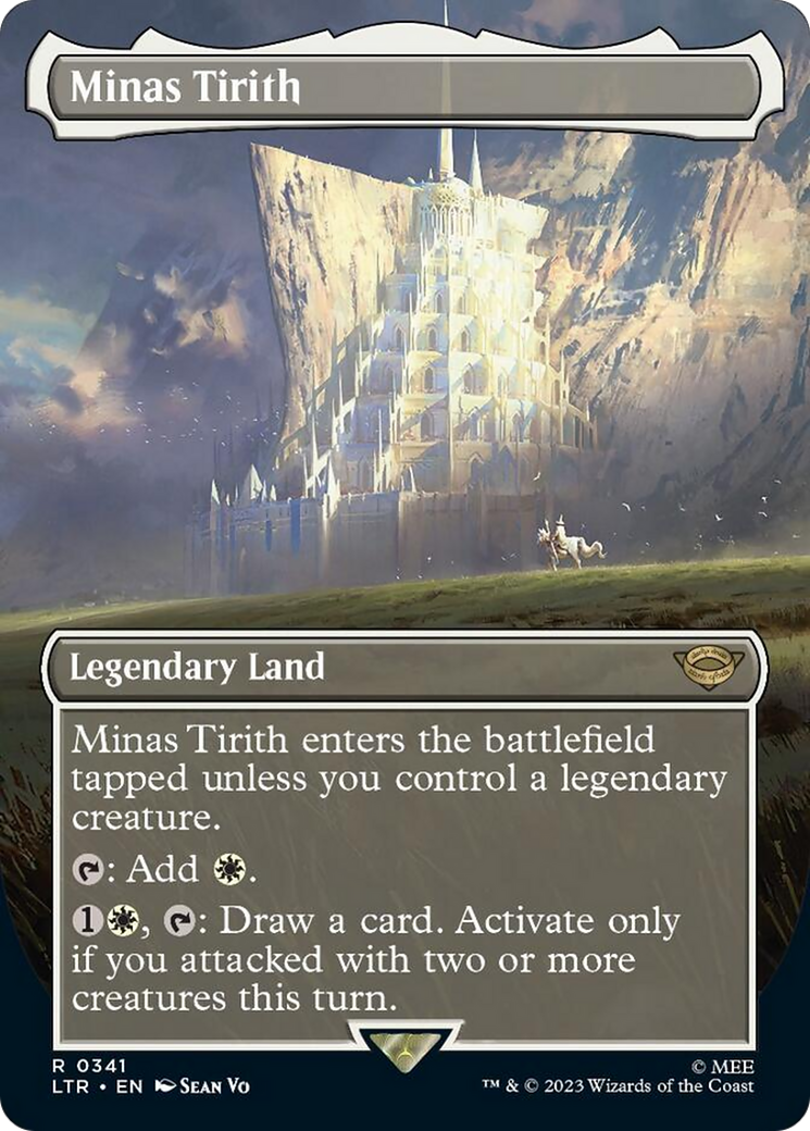 Minas Tirith (Borderless Alternate Art) (341) [The Lord of the Rings: Tales of Middle-Earth] | Magic Magpie