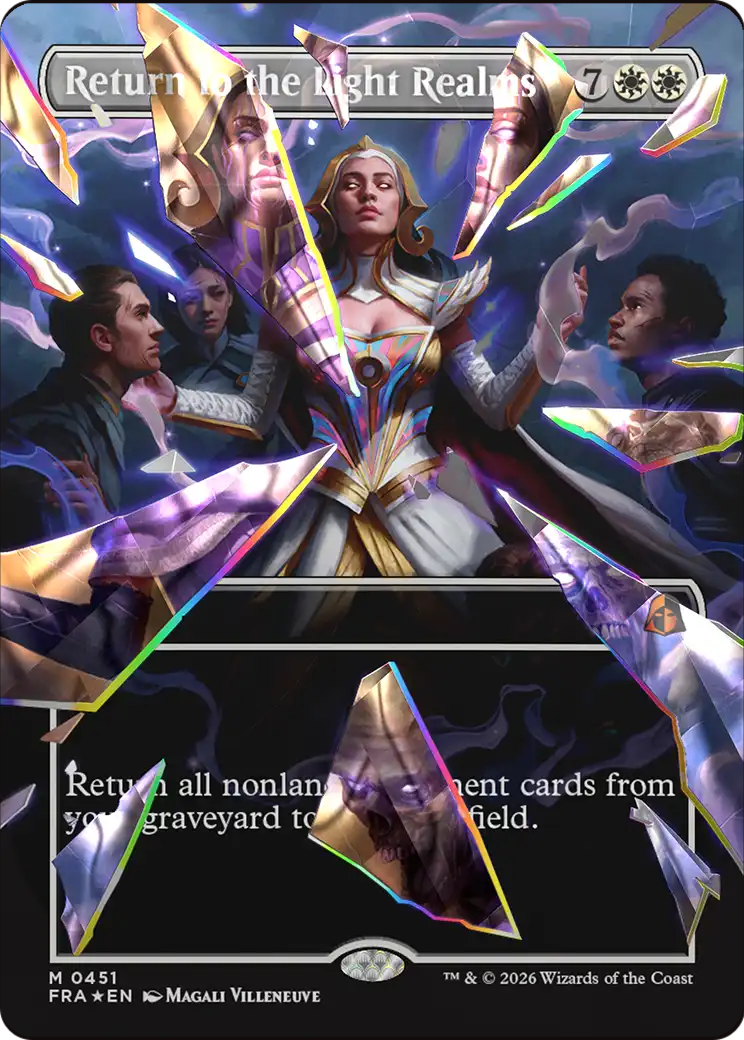Return to the Light Realms (Borderless) (Facet Foil) (0415) [Reality Fracture] | Magic Magpie