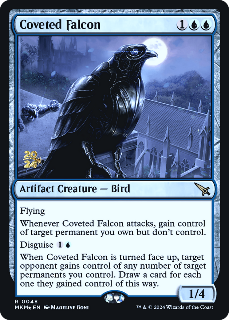 Coveted Falcon [Murders at Karlov Manor Prerelease Promos] | Magic Magpie