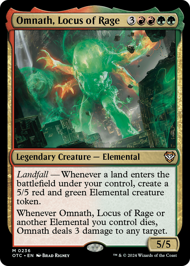 Omnath, Locus of Rage [Outlaws of Thunder Junction Commander] | Magic Magpie