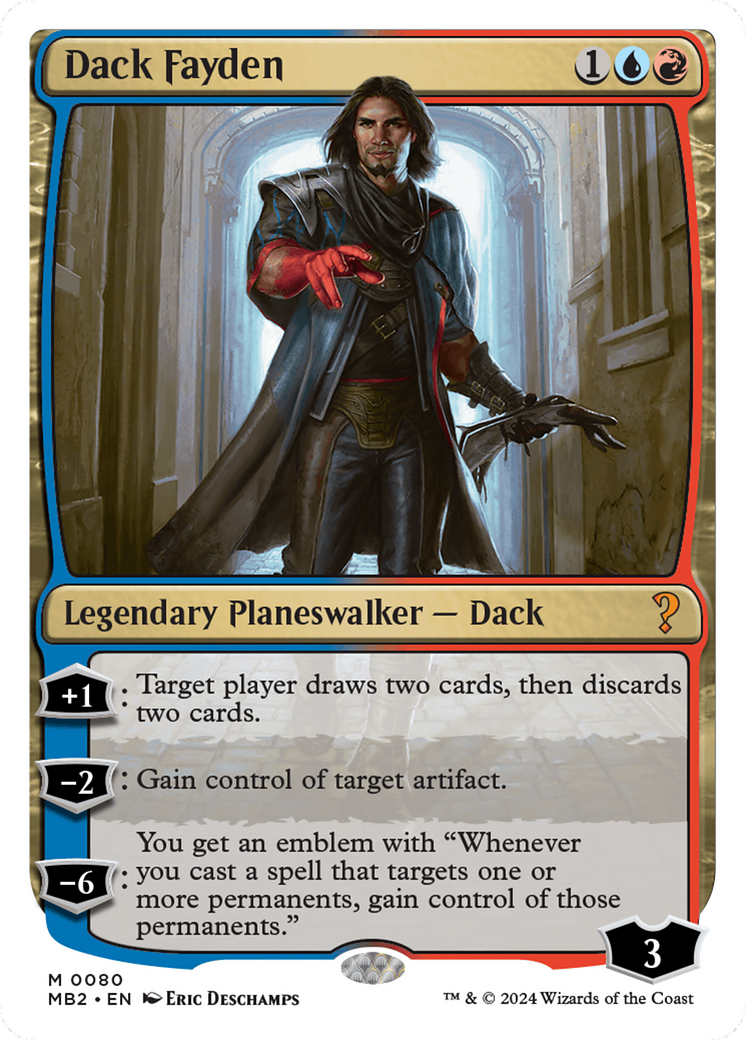 Dack Fayden (White Border) [Mystery Booster 2] | Magic Magpie