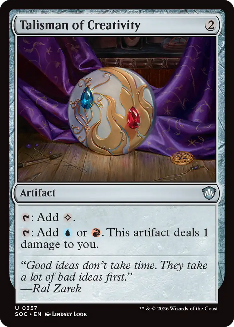 Talisman of Creativity [Secrets of Strixhaven Commander] | Magic Magpie
