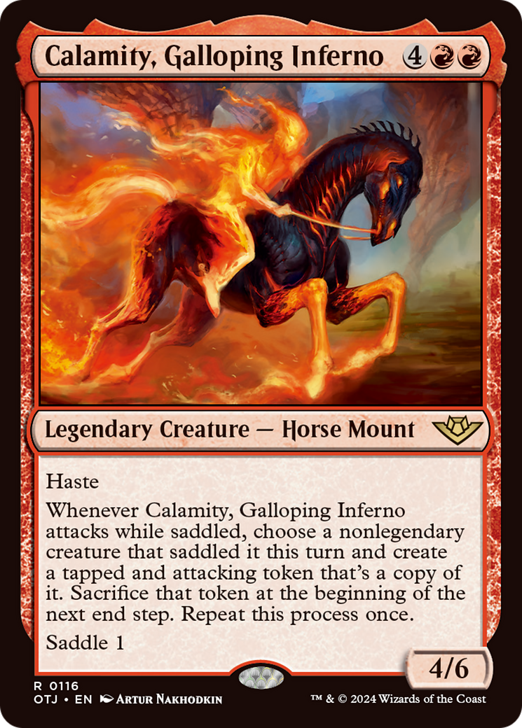 Calamity, Galloping Inferno [Outlaws of Thunder Junction] | Magic Magpie