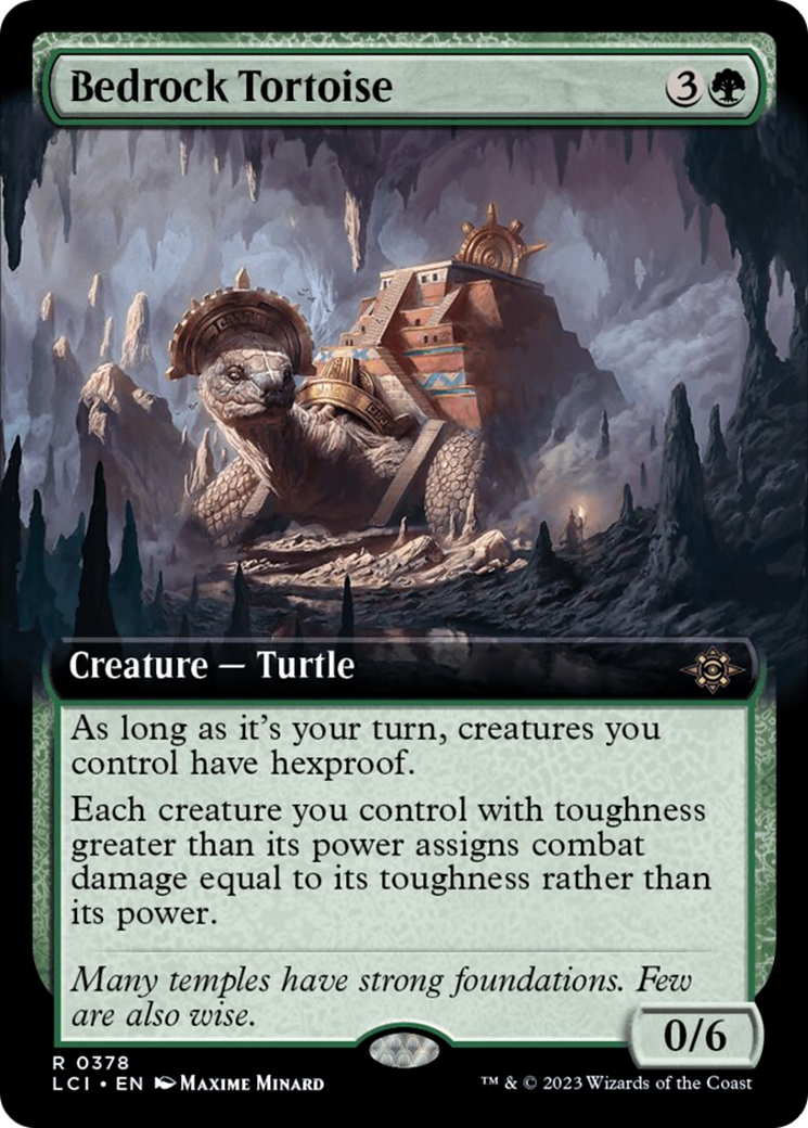 Bedrock Tortoise (Extended Art) [The Lost Caverns of Ixalan] | Magic Magpie