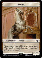 Horse // Cyberman Double-Sided Token [Doctor Who Tokens] | Magic Magpie