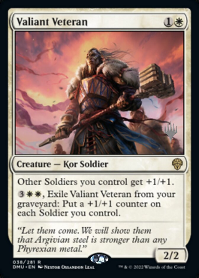 Valiant Veteran (Promo Pack) [Dominaria United Promos] | Magic Magpie