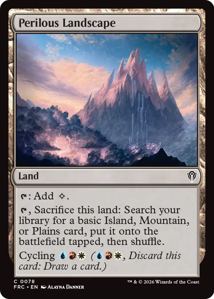 Perilous Landscape [Reality Fracture Commander] | Magic Magpie