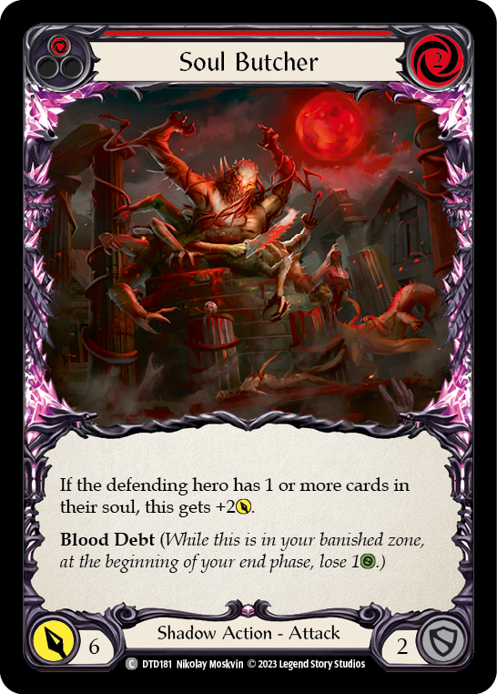 Soul Butcher (Red) [DTD181] (Dusk Till Dawn)  Rainbow Foil | Magic Magpie