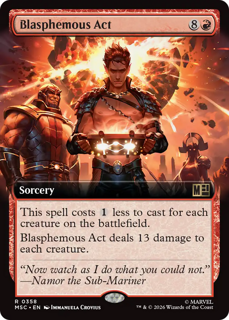 Blasphemous Act (Extended Art) [Marvel Super Heroes Commander] | Magic Magpie