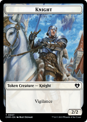 Human Soldier // Knight Double-Sided Token [Commander Masters Tokens] | Magic Magpie