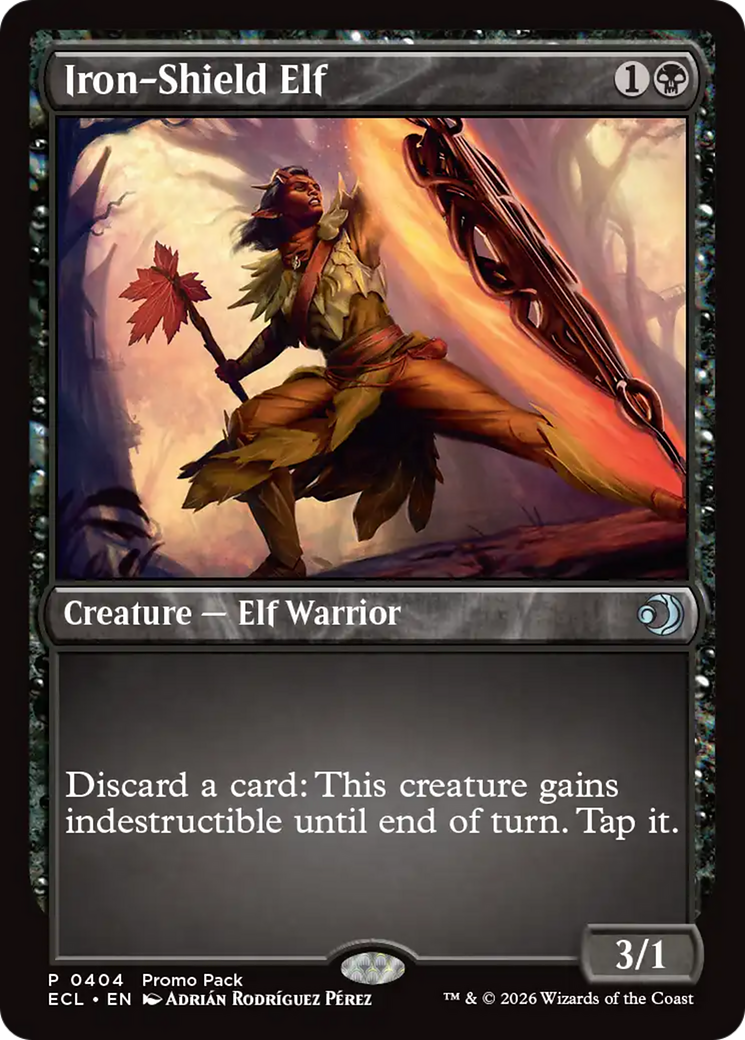 Iron-Shield Elf [Lorwyn Eclipsed Promos] | Magic Magpie