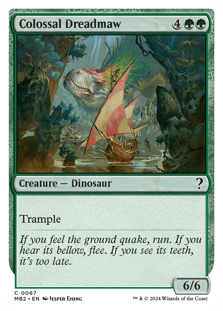 Colossal Dreadmaw (White Border) [Mystery Booster 2] | Magic Magpie