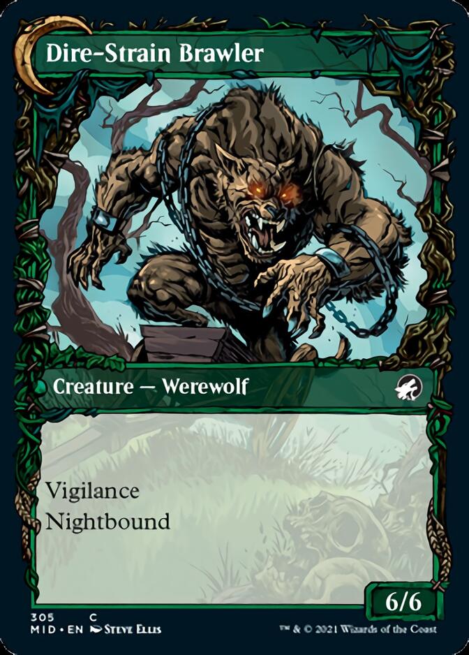 Tireless Hauler // Dire-Strain Brawler (Showcase Equinox) [Innistrad: Midnight Hunt] | Magic Magpie