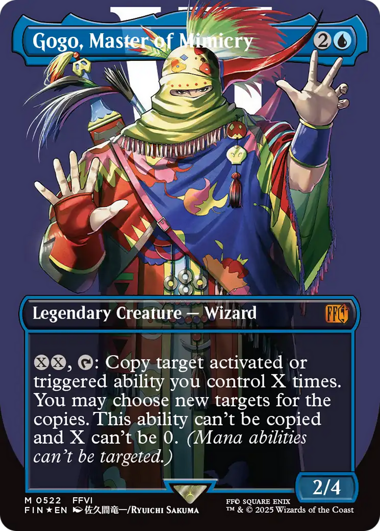 Gogo, Master of Mimicry (Borderless) (Surge Foil) [FINAL FANTASY] | Magic Magpie