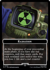 Radiation // Zombie Mutant Double-Sided Token [Fallout Tokens] | Magic Magpie