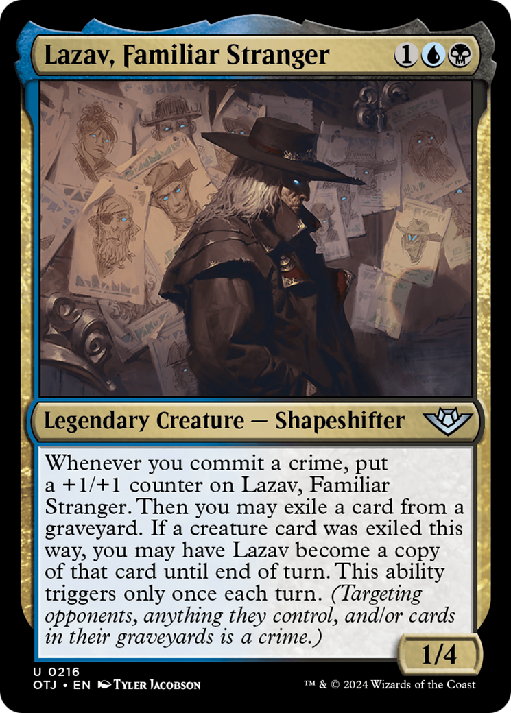 Lazav, Familiar Stranger [Outlaws of Thunder Junction] | Magic Magpie