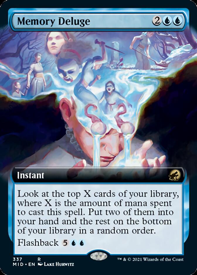 Memory Deluge (Extended Art) [Innistrad: Midnight Hunt] | Magic Magpie