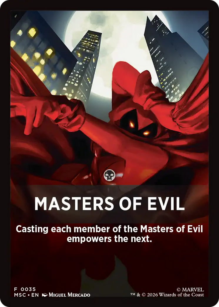 Masters of Evil Theme Card [Marvel Super Heroes Commander] | Magic Magpie