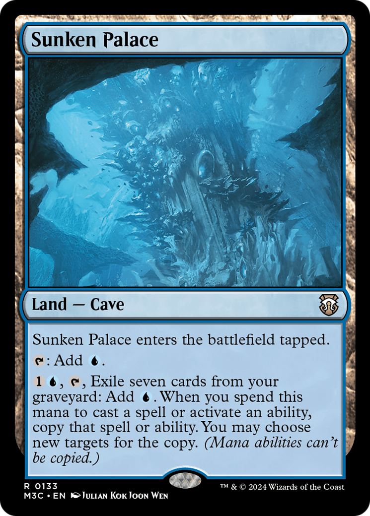 Sunken Palace (Extended Art) (Ripple Foil) [Modern Horizons 3 Commander] | Magic Magpie