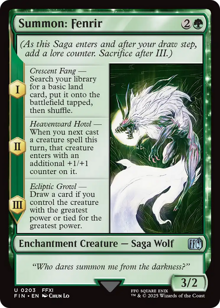 Summon: Fenrir [FINAL FANTASY] | Magic Magpie
