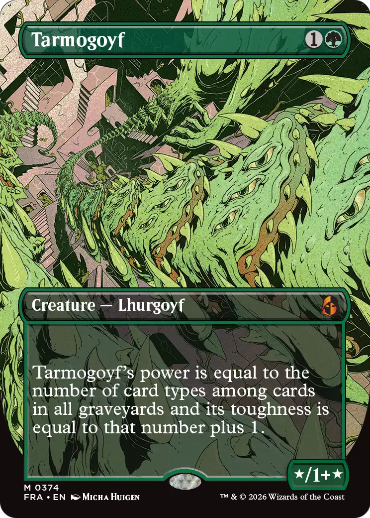 Tarmogoyf (Borderless) [Reality Fracture] | Magic Magpie