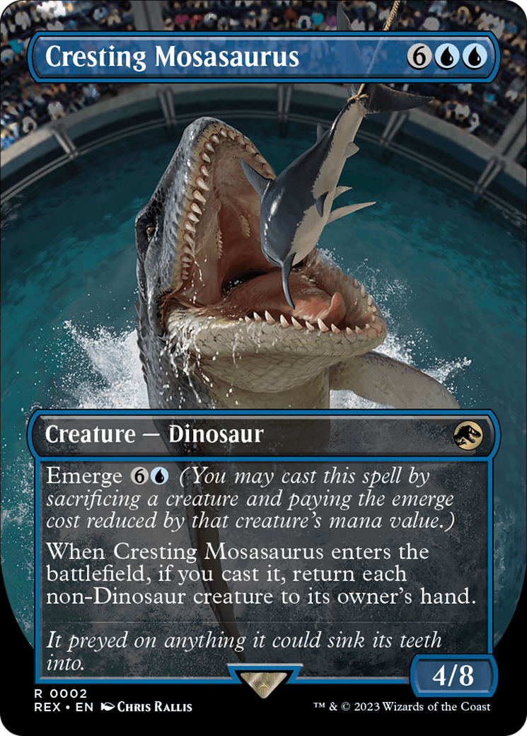 Cresting Mosasaurus (Borderless) [Jurassic World Collection] | Magic Magpie