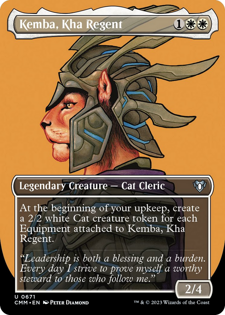 Kemba, Kha Regent (Borderless Profile) [Commander Masters] | Magic Magpie