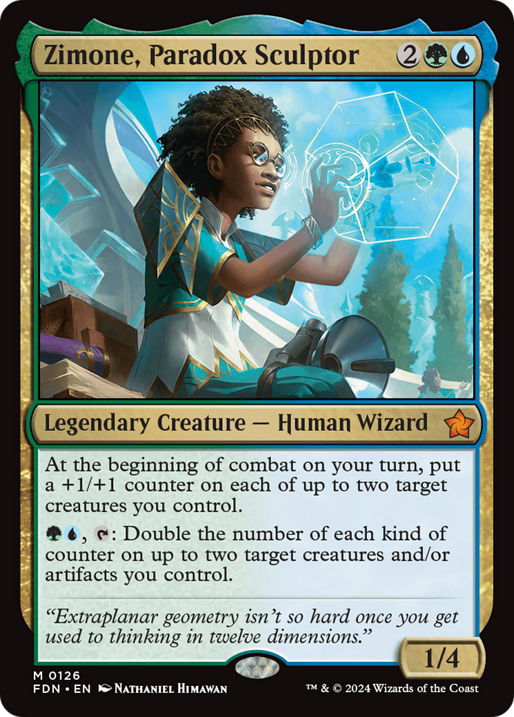 Zimone, Paradox Sculptor [Foundations] | Magic Magpie